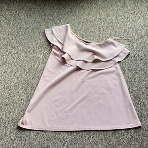 Mohito Collection One Shoulder Ruffle Mini Dress, Size S, Pink